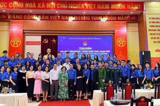 Phường Vĩnh Hưng: X ây dựng hình ảnh người đoàn viên “gần dân – sát việc – hành động vì cộng đồng”