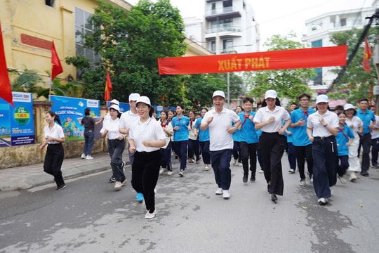 Người dân Thường Tín hưởng ứng Ngày chạy Olympic vì sức khỏe toàn dân năm 2026