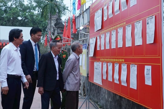 Xã Trần Phú công bố danh sách người trúng cử đại biểu HĐND xã khóa mới
