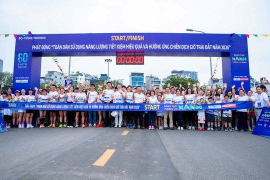 Hơn 2.000 người tham gia giải chạy hưởng ứng Giờ Trái đất 2026
