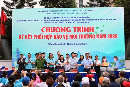 “Ngày cuối tuần xanh” lan tỏa ý thức sống xanh ở Đống Đa