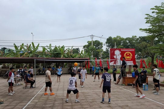 Xã Hòa Xá khai mạc giải bóng chuyền hơi mở rộng năm 2026