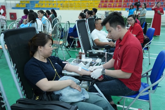 Thu được trên 300 đơn vị máu tại Ngày hội hiến máu tình nguyện năm 2026 xã Đan Phượng