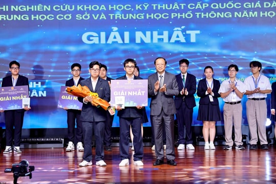 Trường nào của Hà Nội có học sinh đoạt giải khoa học, kỹ thuật cấp quốc gia?