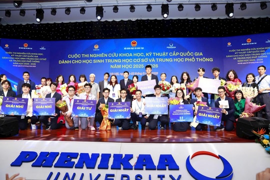 Hà Nội dẫn đầu với 11 dự án đoạt giải thi khoa học, kỹ thuật cấp quốc gia