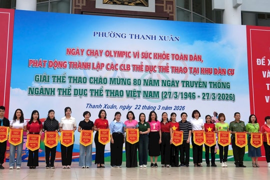 Phường Thanh Xuân lan tỏa tinh thần thể thao, rèn luyện sức khỏe toàn dân