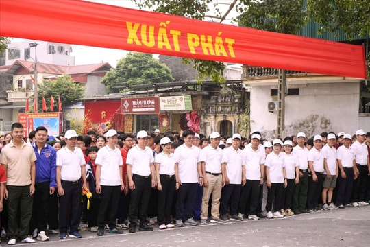 Sôi nổi Ngày chạy Olympic vì sức khỏe toàn dân tại xã Tam Hưng