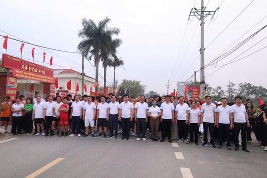 Xã Hoà Phú: Nhiều hoạt động thể thao chào mừng thành công bầu cử
