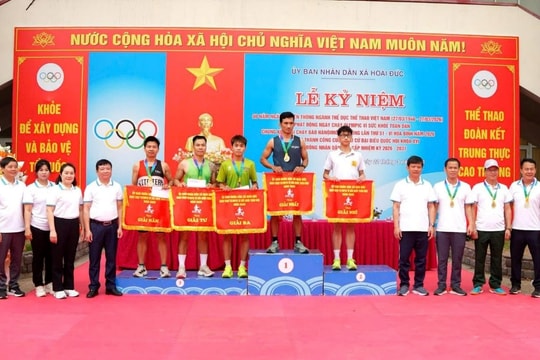 Xã Hoài Đức lan tỏa tinh thần thể thao thông qua Ngày chạy Olympic năm 2026