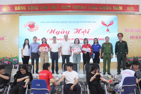 Phường Định Công lan tỏa phong trào hiến máu tình nguyện từ cơ sở