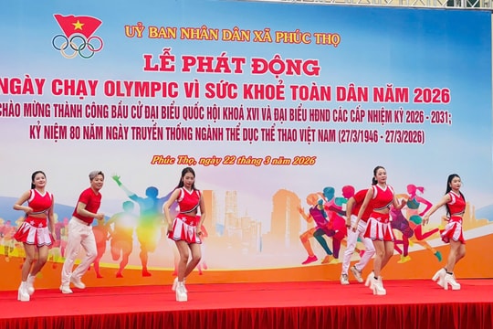 Phúc Thọ rộn ràng Ngày chạy Olympic vì sức khỏe toàn dân