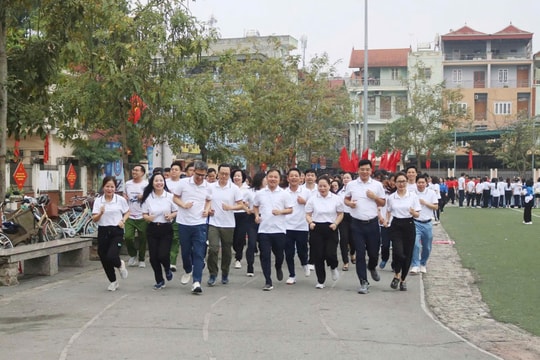 Quốc Oai sôi nổi Ngày chạy Olympic, phát động Giải chạy Hà Nội mới lần thứ 51