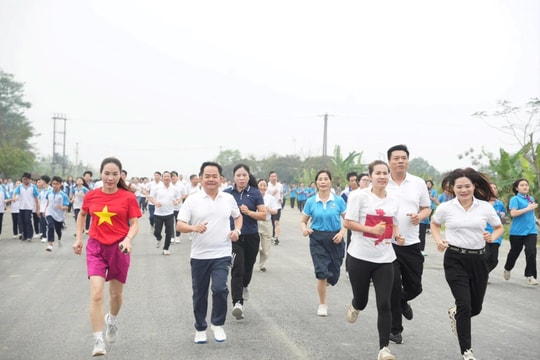 Ngày chạy Olympic xã Hưng Đạo năm 2026 diễn ra sôi nổi