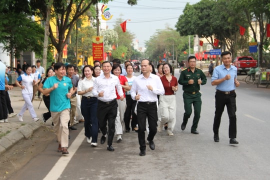 Xã Mỹ Đức hưởng ứng Ngày chạy Olympic vì sức khỏe toàn dân năm 2026