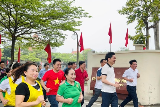 Xã Dương Hoà: Sôi nổi Ngày chạy Olympic vì sức khỏe toàn dân