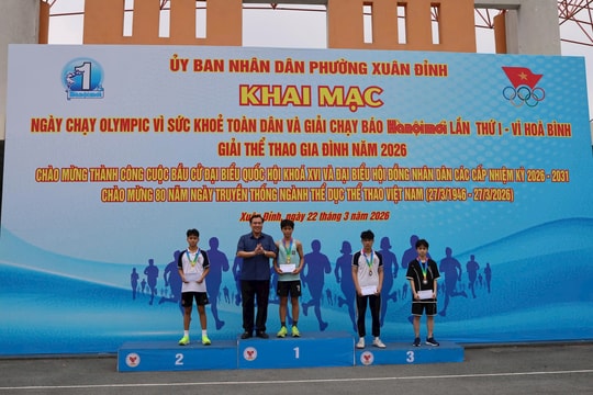 Xuân Đỉnh sôi nổi khai mạc Ngày chạy Olympic vì sức khỏe toàn dân năm 2026