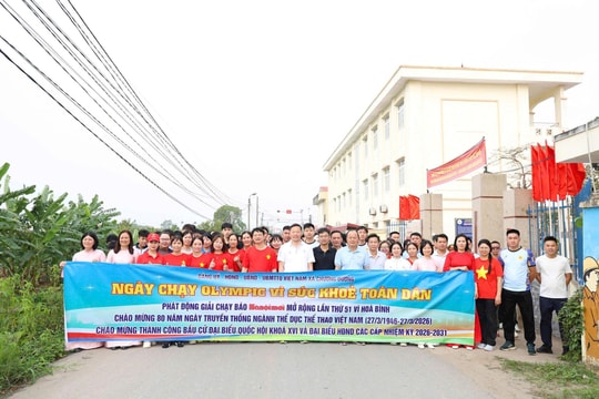 Xã Chương Dương: Hơn 600 người dân tham gia Ngày chạy Olympic