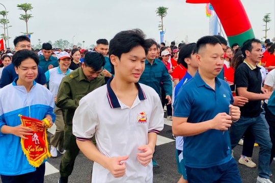Dân Hòa: 1.500 người tham gia chạy Olympic vì sức khỏe toàn dân