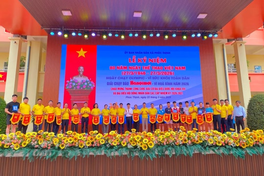 Phúc Thịnh sôi nổi kỷ niệm 80 năm Ngày Thể thao Việt Nam