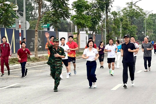 Sôi nổi Ngày chạy Olympic vì sức khỏe toàn dân phường Bồ Đề và lễ phát động Giải chạy Hànộimới Vì hòa bình năm 2026
