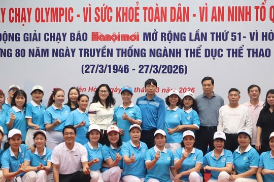Phường Yên Hòa phát động Ngày chạy Olympic vì sức khỏe toàn dân năm 2026