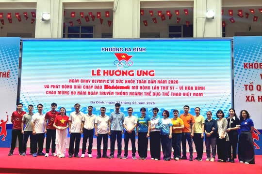Phường Ba Đình lan tỏa lối sống khỏe qua Ngày chạy Olympic vì sức khỏe toàn dân