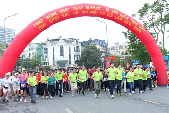 Xã Gia Lâm: Hơn 1.000 vận động viên tham gia Ngày chạy Olympic vì sức khỏe toàn dân