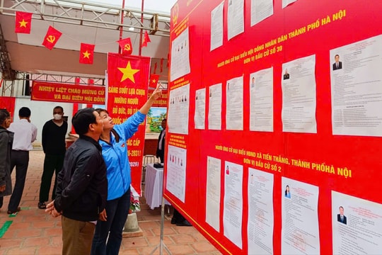 Tiếp tục đẩy mạnh tuyên truyền kết quả cuộc bầu cử tại xã Tiến Thắng