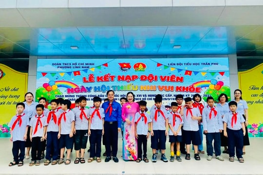 Phường Lĩnh Nam: Sôi nổi Ngày hội “Thiếu nhi vui khỏe - Tiến bước lên Đoàn”