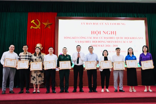 Xã Tam Hưng bầu đủ 23 đại biểu HĐND cấp xã nhiệm kỳ 2026-2031