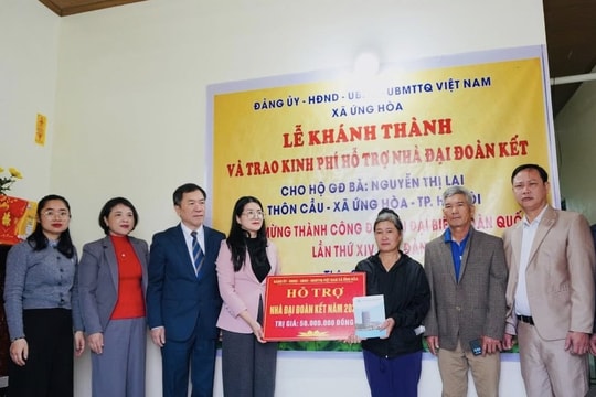 Mặt trận Tổ quốc xã Ứng Hòa chăm lo tốt đời sống nhân dân