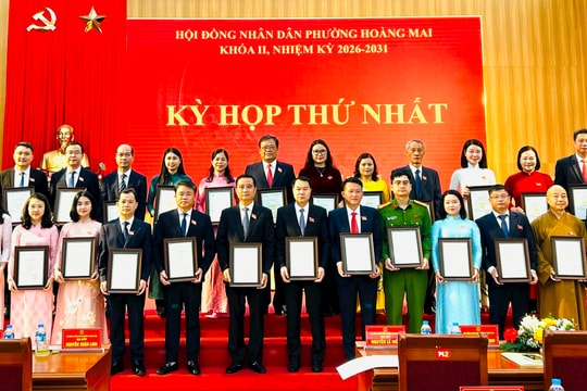 Kỳ họp thứ Nhất HĐND phường Hoàng Mai: Kiện toàn nhân sự chủ chốt