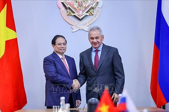 Thủ tướng Phạm Minh Chính tiếp Thư ký Hội đồng An ninh Liên bang Nga