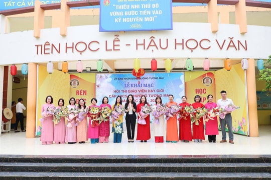 Phường Tương Mai khai mạc hội thi giáo viên dạy giỏi cấp trung học cơ sở