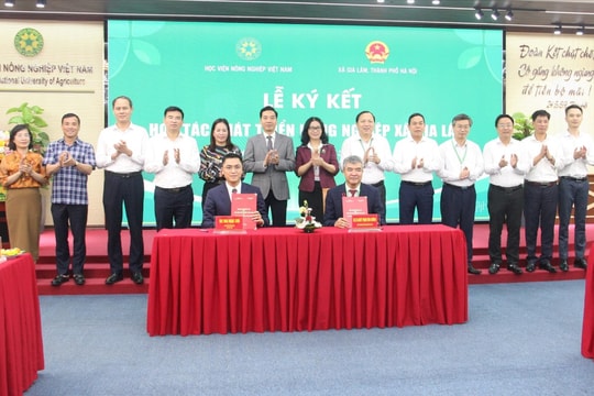 Học viện Nông nghiệp Việt Nam hợp tác phát triển nông nghiệp với xã Gia Lâm