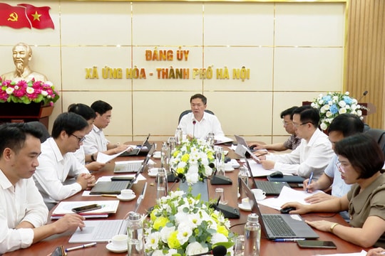 Đảng bộ xã Ứng Hòa cho ý kiến nhiều nội dung quan trọng