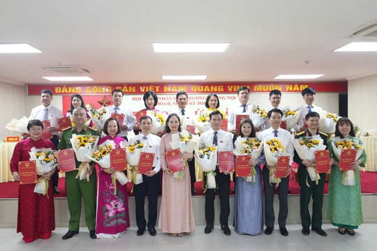 HĐND phường Dương Nội bầu các chức danh chủ chốt nhiệm kỳ 2026-2031