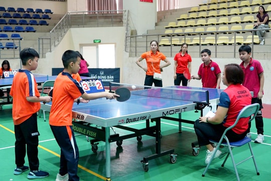 Hơn 400 vận động viên tranh tài tại Giải thể thao học sinh phổ thông xã Hoài Đức