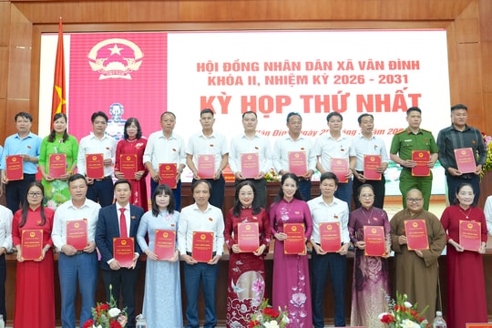 HĐND xã Vân Đình bầu các chức danh, khởi động nhiệm kỳ 2026-2031
