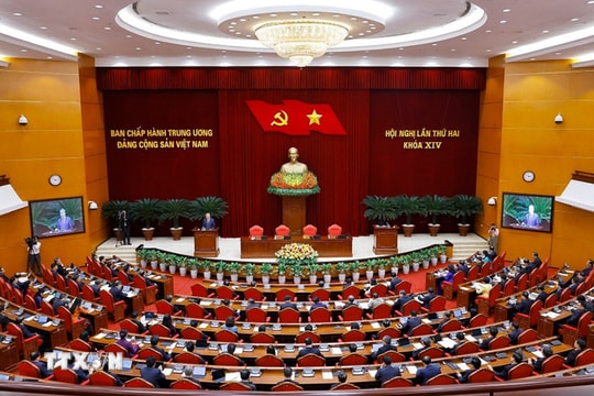 Thông cáo báo chí về ngày làm việc thứ ba và bế mạc Hội nghị Trung ương 2 khóa XIV