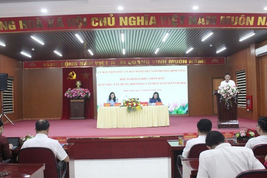 Phường Định Công: Phát huy dân chủ, nâng cao chất lượng đời sống văn hóa ở cơ sở