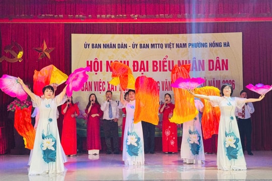 Nhân dân phường Hồng Hà bàn việc xây dựng đời sống văn hoá năm 2026