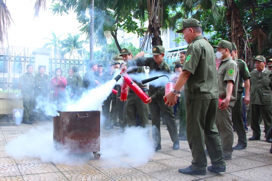 Phường Giảng Võ: Tập huấn cho hơn 500 người kỹ năng phòng cháy, chữa cháy