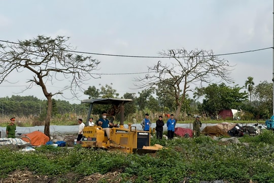 Xã Phúc Thịnh cưỡng chế 2 hộ dân cuối cùng không chịu bàn giao đất thực hiện dự án
