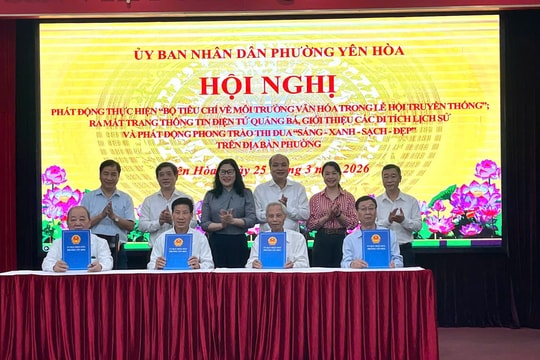 Yên Hòa xóa điểm nóng về rác thải xây dựng tuyến phố kiểu mẫu