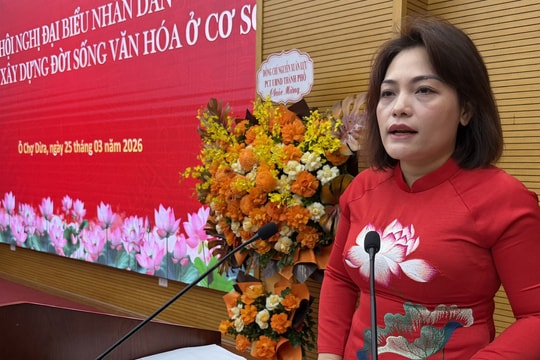 Phường Ô Chợ Dừa thống nhất nhiều nhiệm vụ xây dựng đời sống văn hóa, hướng tới đô thị văn minh