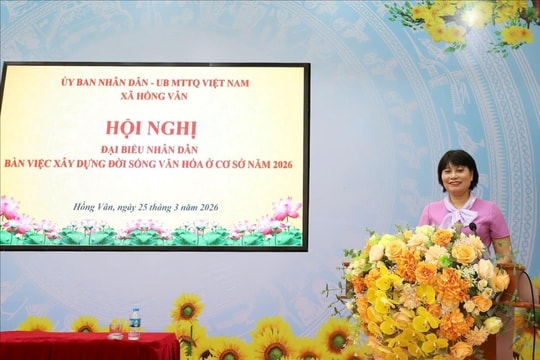 Xã Hồng Vân bàn giải pháp xây dựng đời sống văn hóa cơ sở năm 2026