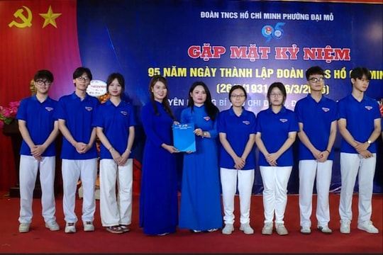 Phường Đại Mỗ tuyên dương đoàn viên xuất sắc