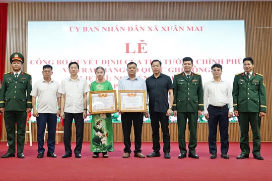 Xã Xuân Mai: Trao Bằng Tổ quốc ghi công cho 2 liệt sĩ