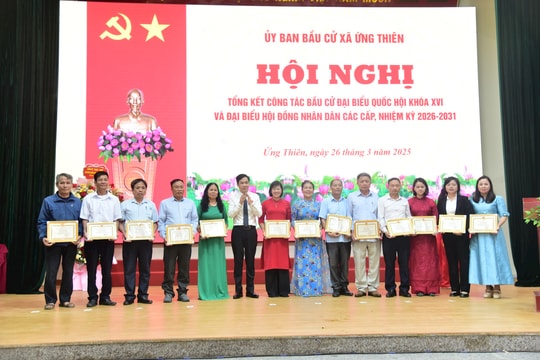 Ứng Thiên phát huy sức mạnh đại đoàn kết, tổ chức thành công bầu cử